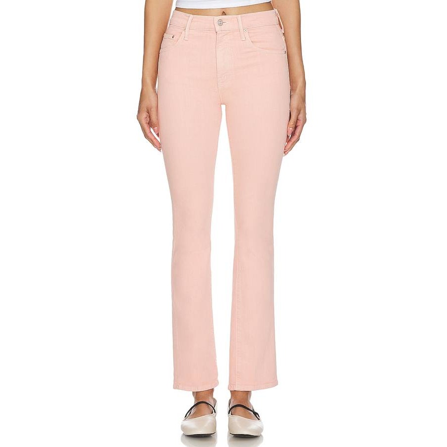 Mother Women's The Insider Hover Jeans Denim Peach Wash Pink Size 25 Nwt